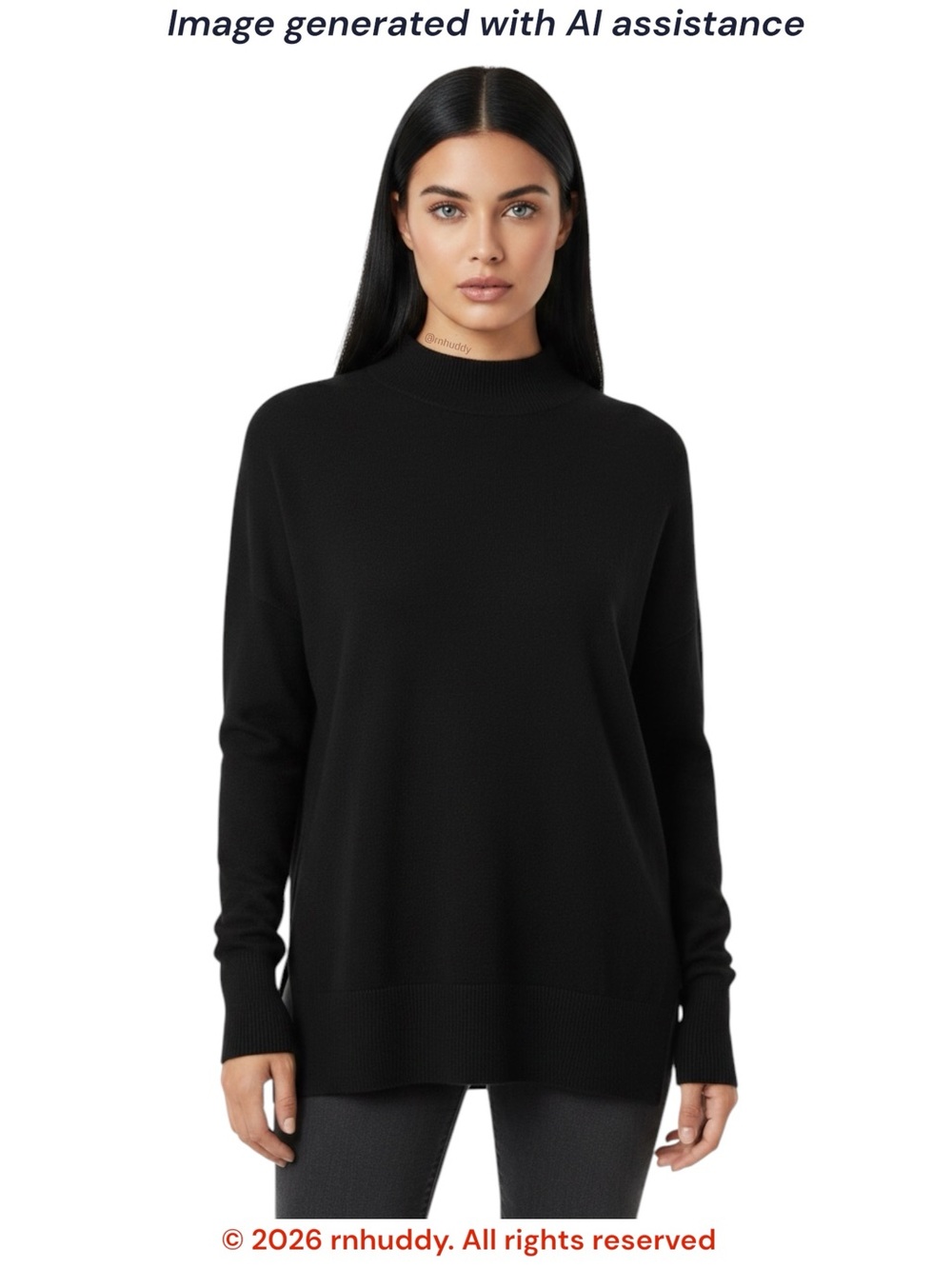 NWT Madewell M black wool & alpaca blend mock neck Ashbury sweater